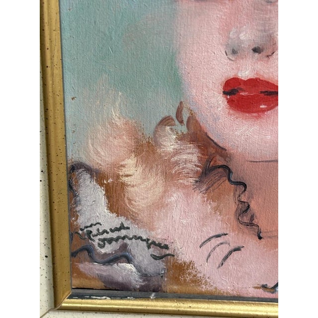 Jean Gabriel Domergue, ZAZA, 1920s, Oil on Panel, Framed For Sale - Image 7 of 9