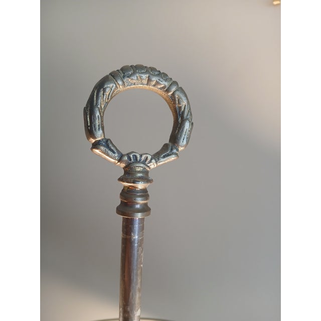 Early 20th Century Brass French-Style Bouillotte Lamp For Sale - Image 11 of 18