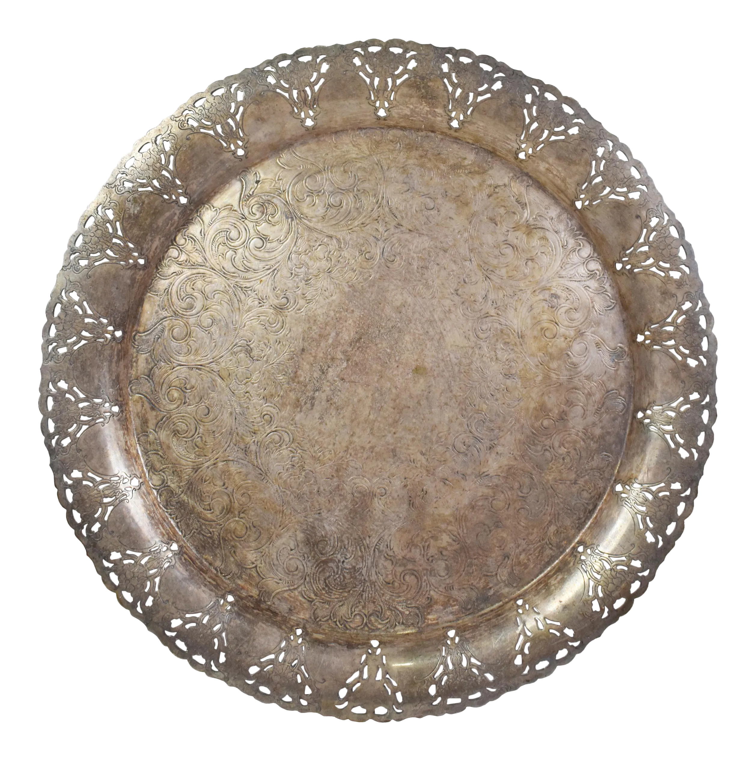 Vintage Rosalie 1881 Rogers Canada Silver Plated Tray Number 7757
