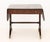 George III Mahogany Sofa Table, with one short drawer and one faux drawer on each side above four downswept legs with...