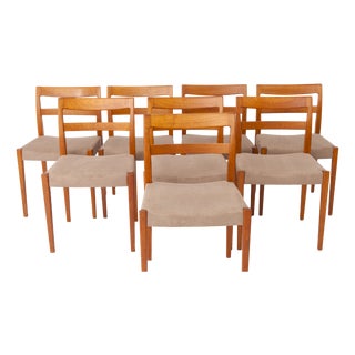 Mid-Century Modern Swedish Teak Dining Chairs by Nils Jonsson for Troeds, 1960s, Set of 8 For Sale