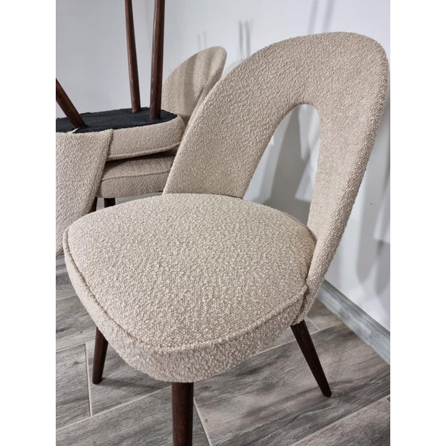 Textile Dining Chairs by Antonin Suman, 1960s, Set of 4 For Sale - Image 7 of 15