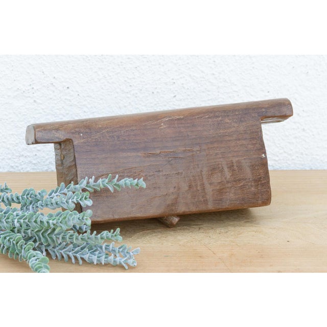 A fascinating piece of primitive folk art, this large wooden bell was originally hand-carved to hang around the neck of a...