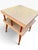 1960s Vintage MCM End Tables Pair Two Tier Formica Tapered Legs Brass Feet For Sale - Image 5 of 8