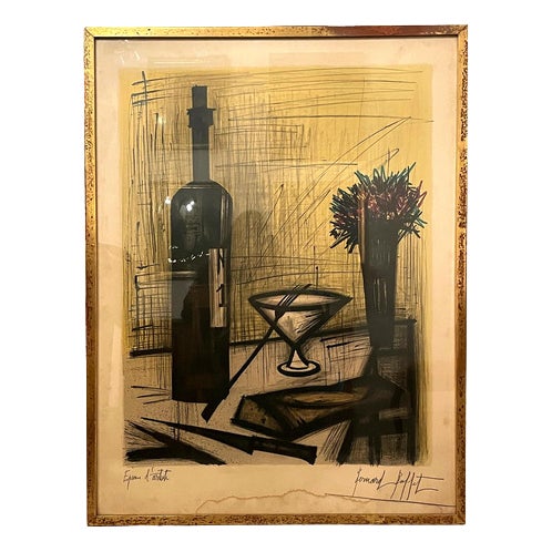Bernard Buffet, Composition, Color Lithograph, 20th Century For Sale