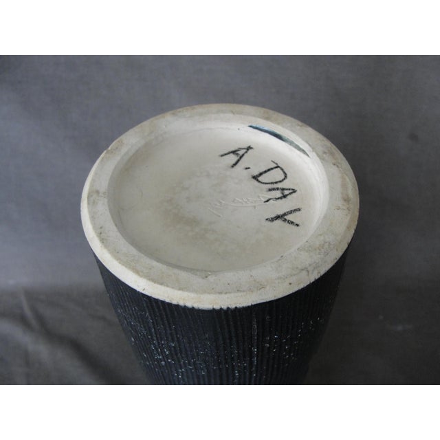 MidCentury Modern Japanese Black Pottery Vase Chairish