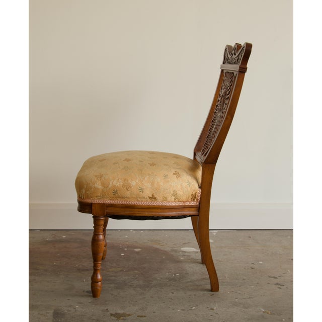 Antique Carved Radiant Sun Face Side Chair, Circa 1880 For Sale In Salt Lake City - Image 6 of 6