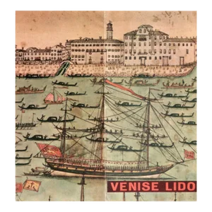 1930's Italian Tourist Pamphlet of Venice, Lido (In French, Recto/Verso)