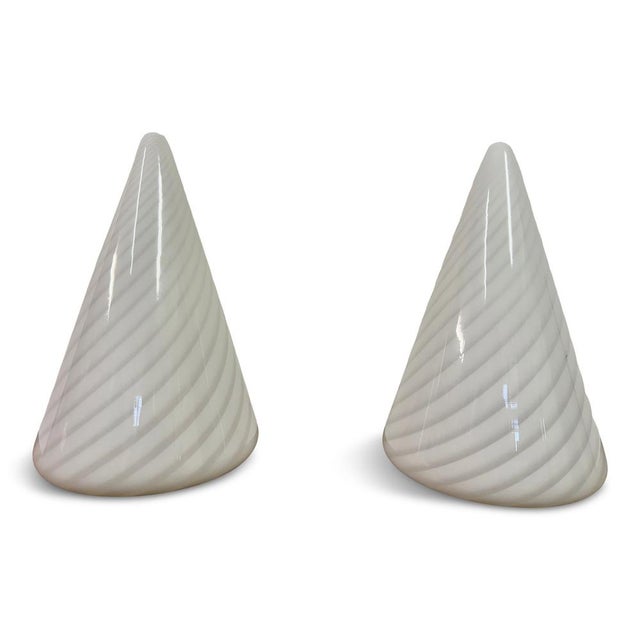 Conical Murano Table Lamps, 1970s, Set of 2 For Sale - Image 12 of 12