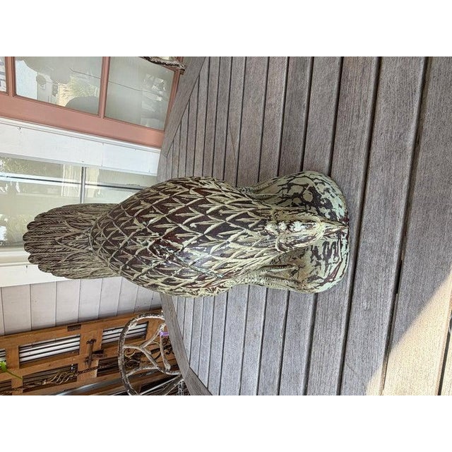 1940s Hand Carved Folk Art Wooden Rooster For Sale In Los Angeles - Image 6 of 8