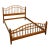 Vintage Ethan Allen Solid Wood Spindle Sleigh Bed Frame – Queen, Classic Colonial Style For Sale