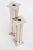 Metal Vintage Silver Plate Deco Style "Skyscraper" Candlesticks Pair Of, 90's For Sale - Image 7 of 10