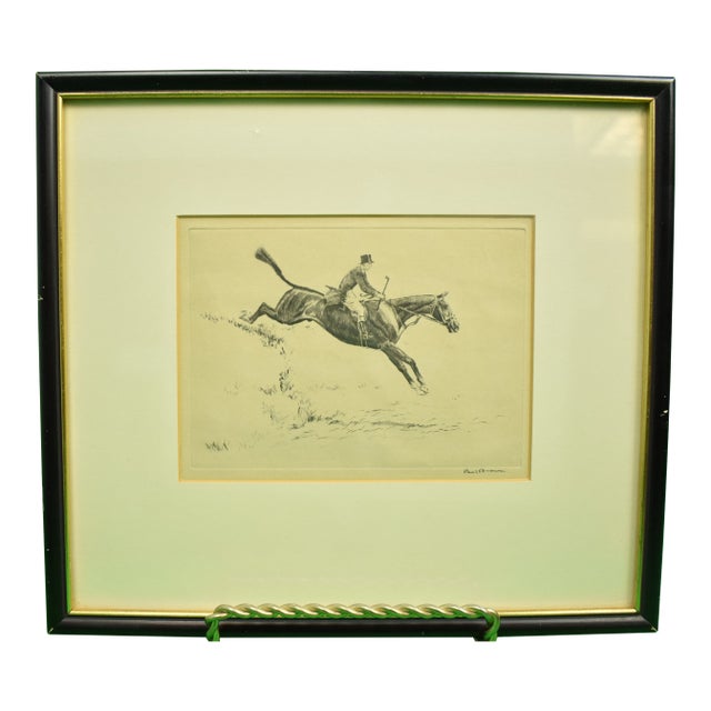 Paul Desmond Brown Fox-Hunter Drypoint For Sale