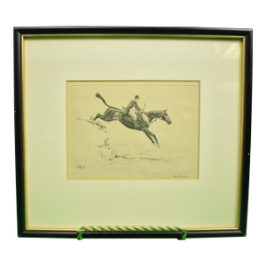 Paul Desmond Brown Fox-Hunter Drypoint