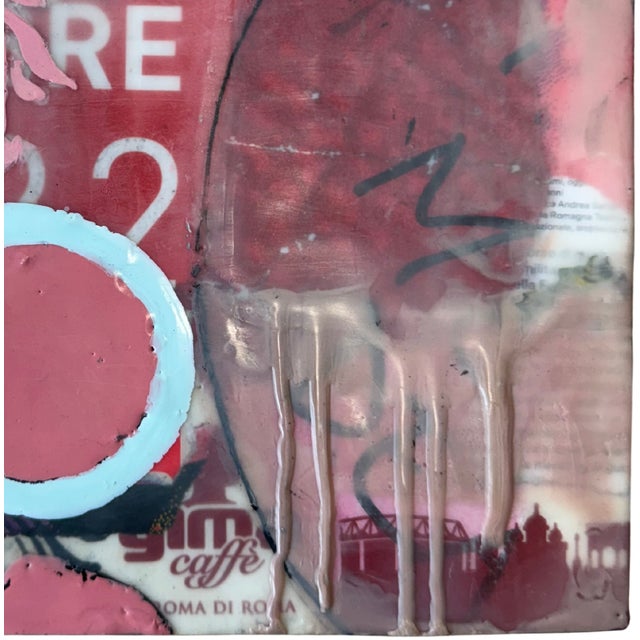 Contemporary Abstract Encaustic "Inspired by Rome #2" by Therese Cook For Sale - Image 4 of 4