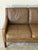Brown Leather 3 Seater Sofa With Tapered Wood Legs Vintage Mid-Century Modern 1970s For Sale - Image 11 of 12
