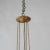 Victorian Antique Victorian Cut To Clear Cranberry Glass & Brass Hanging Hall Light Circa 1880 For Sale - Image 3 of 11