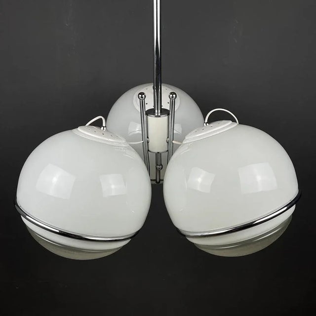 Large Italian Globe Hanging Lamp by Gino Sarfatti, 1960s For Sale - Image 6 of 13