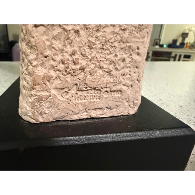 1990s VTG Hanukkah Menorah 5x5x18 by Austin Productions Durastone Signed 1993 Rare For Sale - Image 5 of 9