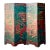 Vintage Asian Chinoiserie Four Panel Screen For Sale