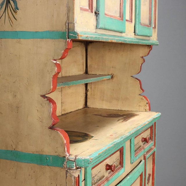 Antique Cupboard in Lacquered Wood For Sale - Image 6 of 14