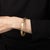 Early 21st Century Rainbow Tourmaline Bangle Bracelet Silver 24k Gold Plate Fine Estate Jewelry For Sale - Image 5 of 5