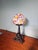 Art Deco Wrought Iron Table Lamp with Opaline Mushroom Globe, 1920s For Sale - Image 14 of 14