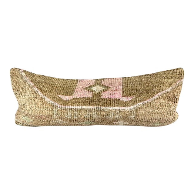 14 x 35 Lumbar Rug Pillow Radiance Retreat Turkish Pillow Cushion Cover For Sale