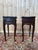 1950s Louis XV Style Bedside Tables in Oak and Brass, 1950s, Set of 2 For Sale - Image 5 of 6