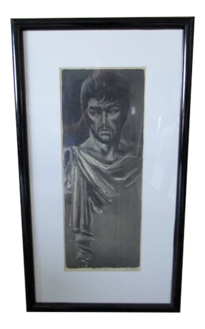 1970s "Brutus" Etching Numbered 23/100 by Paul Russell, Framed