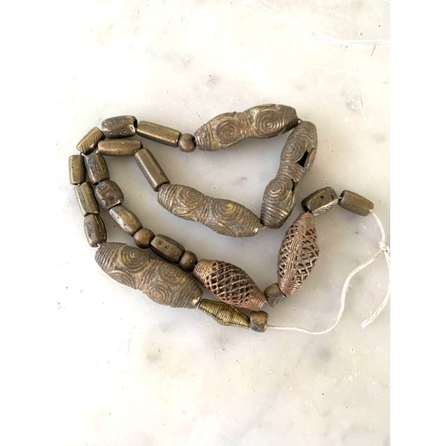 Antique Brass African Trade Beads Chairish