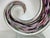 Glass Murano Style Purple Art Glass Swirl Sculpture on Lucite Base For Sale - Image 7 of 9