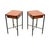 Mid-Century Modern Vintage French Side Tables in Brass and Steel, 1950, Set of 2 For Sale - Image 3 of 11