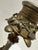 Early 19th Century Pair Ornate Gothic Revival Brass Candlesticks Hoof Feet Floral Tripod Bases For Sale - Image 4 of 9