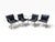 A set of four authentic Brno tubular chairs, the iconic cantilever design created by Ludwig Mies van der Rohe in 1930 and...