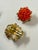1950s Vintage Nettie Rosenstein Woven Coral Bead Earrings, A Pair For Sale - Image 5 of 7