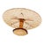 Beautiful vintage cake plate from the Art Deco period, pastry dish made of amber-colored pressed glass, also known as...