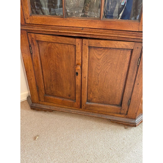 Antique Federal Corner Cupboard Cabinet For Sale - Image 12 of 18