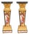 French Louis XVI Pedestals in Gilt Bronze and Porcelain, Set of 2 For Sale
