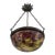 Galle French Art Deco Cameo Pine Cone Bowl Pendant Light 1920s For Sale