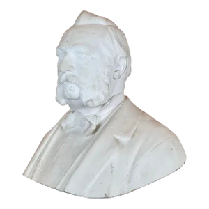 Gustav Adolf Kietz- 19th Century Marble Bust of a Politician