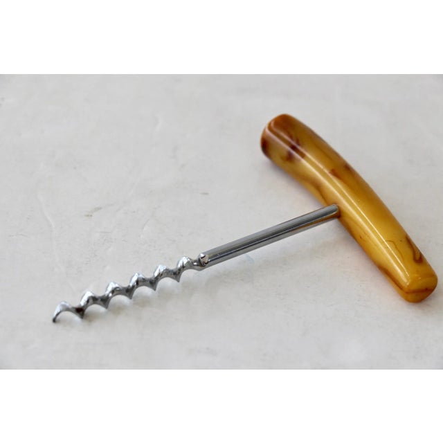 Bakelite Faux Horn Corkscrew For Sale - Image 4 of 5