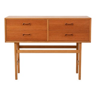 Scandinavian Teak and Oak Entrance Cabinet, 1960s For Sale