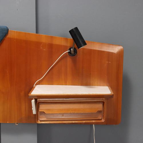 Vintage Headboard with Nighstands, 1950s For Sale - Image 5 of 11