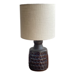 Danish Blue Series Stoneware Table Lamp by Einar Johansen for Søholm Stentøj, 1960s For Sale