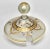 Bohemian Enameled Gilt Edge Satin Glass Punch Bowl with Lid and Spoon, 1900s, Set of 3 For Sale - Image 3 of 13
