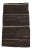 Vintage Turkish White Striped Black Goat Hair Kilim Rug - 5′2″ × 8′3″ For Sale