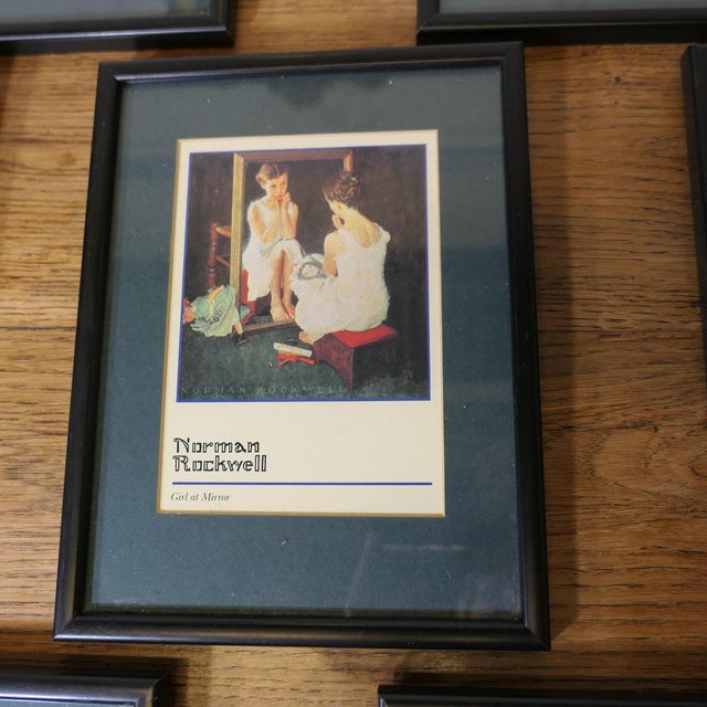 Set of 7 Mounted and Framed Norman Rockwell Prints A charming set of 7, reflecting American every day culture from the The...