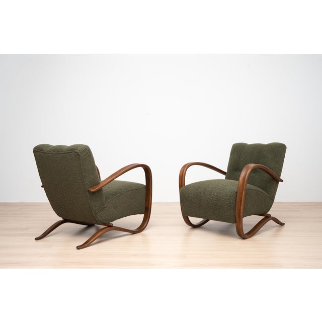 H-269 Armchairs by Jindřich Halabala, Czechoslovakia, 1930s, Set of 2 For Sale - Image 6 of 18