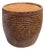 Andrianna Shamaris Hand Carved Side Table or Container For Sale